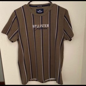 2 Stripped Hollister Green/Black Short sleeve Tee